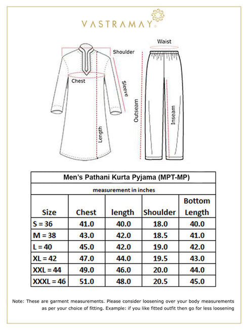 Men's Black Cotton Blend Pathani Suit Set